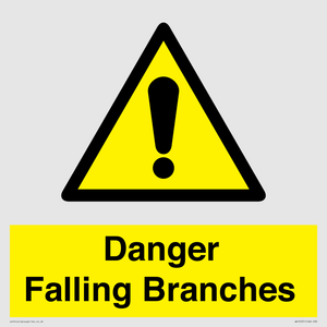 Danger Falling Branches